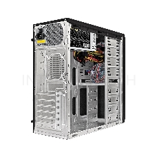 Корпус Miditower ExeGate UN-605B-UN600 (ATX, БП UN600 с вент. 12см, 2*USB, аудио, блокировка, черный)