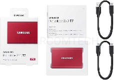 Накопитель SSD Samsung USB-C 1Tb MU-PC1T0R/WW T7 1.8 красный