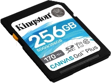 Карта памяти Kingston 256GB SDXC Canvas Go Plus 170R C10 UHS-I U3 V30 EAN: 740617301519