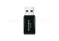 Сетевой адаптер USB2.0 адаптер Mercusys MW300UM, 300Мбит/с, компактный