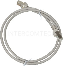 Кабель Патч-корд Lanmaster TWT-45-45-1.0/S-GY вилка RJ-45-вилка RJ-45 кат.5е 1м серый LSZH (уп.:1шт)