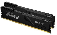 Память оперативная Kingston 16GB 2666MHz DDR4 CL16 DIMM (Kit of 2) FURY Beast Black