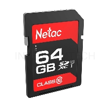 Флеш карта SDHC 64GB  Netac Class 10 UHS-I U1 P600 [NT02P600STN-064G-R]