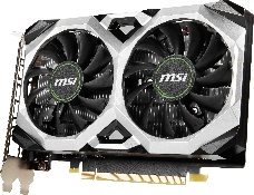 Видеокарта MSI  GTX1650 D6 VENTUS XS V1 (GTX1650, 4GB, GDDR6, 128bit, HDMI, DP, DVI-D)