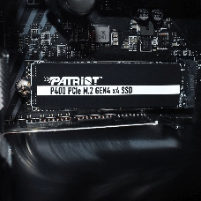 Накопитель SSD Patriot P400 512GB, M.2 2280, P400P512GM28H, PCIe 4x4, NVMe, 5000/3300, heatshield, RET