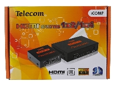 Разветвитель Telecom HDMI 1=>2 4k@30 HZ <TTS7000>