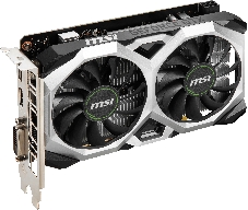 Видеокарта MSI  GTX1650 D6 VENTUS XS V1 (GTX1650, 4GB, GDDR6, 128bit, HDMI, DP, DVI-D)