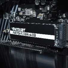 Накопитель SSD Patriot P400 512GB, M.2 2280, P400P512GM28H, PCIe 4x4, NVMe, 5000/3300, heatshield, RET