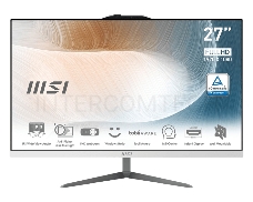 Моноблок MSI Modern AM272 12M-419XRU (MS-AF82) 27'' FHD(1920x1080)/Intel Core i5-1240P/16GB+512GB SSD/Integrated/WiFi/BT/2.0MP/KB+MOUSE(WLS)/noOS/1Y/WHITE