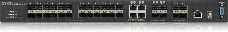 Коммутатор Zyxel XGS4600-32F L3 Managed Switch, 24 port Gig SFP, 4 dual pers.  and 4x 10G SFP+, stackable, dual PSU