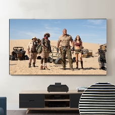 Экран Cinema S'OK SCPSFR-298x168UST-PET 135'' 16:9 настенный, постоянного натяжения, полотно PET Crystal ALR, рама черная 1см