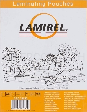 Пленка для ламинирования Lamirel LA-78656 75мкм A4 (100шт) 216x303мм