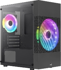 Корпус Aerocool Atomic Lite-G-BK-v2 черный без БП mATX 1x120mm 2xUSB2.0 1xUSB3.0 audio