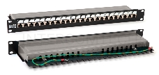 Патч-панель 19дюйм PP3-19-24-8P8C-C5E-SH-110D 1U 24 порта RJ45 полн. экран. кат.5e Dual IDC ROHS черн. Hyperline 246037