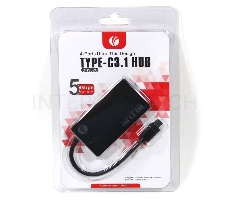 Хаб VCOM USB3.1 Type-CM --> 4*USB3.0 (F)