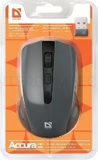 Мышь Defender Accura MM-935 Grey USB 52936 {Беспроводная оптическая мышь, 4 кнопки,800-1600 dpi}