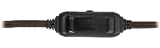 Наушники DEFENDER Warhead G-185 черный + красный, кабель 2 м