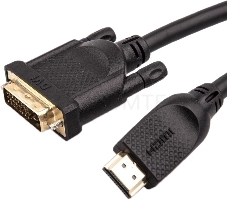 Кабель HDMI AM/DVI(24+1)M, 1.8м, CU, 1080P@60Hz, 2F, VCOM <CG484GD-1.8M>