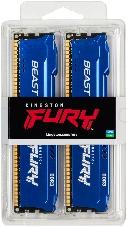 Модуль памяти Kingston DRAM 8GB 1600MHz DDR3 CL10 DIMM (Kit of 2) FURY Beast Blue EAN: 740617318180