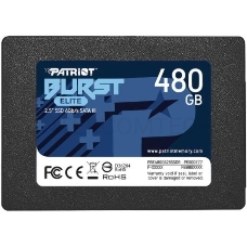 Накопитель SSD Patriot Burst Elite 480GB, SATA 2.5, PBE480GS25SSDR, 450/320, RET