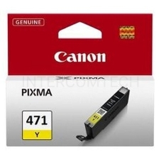 Картридж Canon CLI-471Y (0403C001) желтый, 7 мл, до 323 стр. A4, для PIXMA MG5740/MG6840/MG7740/ TS5040/TS6040/TS8040/TS9040 (CLI471Y)