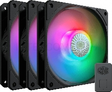 Вентиляторы для корпуса 1 Ватт Cooler Master MASTERFAN SICKLEFLOW, 120mm, 4-Pin (PWM), ARGB, 3 pcs + ARGB Controller