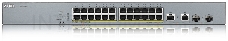 Коммутатор Zyxel GS1350-26HP, 24xGE PoE+, 2xCombo (SFP/RJ-45), бюджет PoE 375 Вт, дальность передачи питания до 250 м, автоперезагрузка PoE-портов, повышенная защита от перенапряжений и электростатических разряд