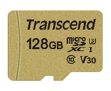 Флеш карта microSD 128GB Transcend microSDXC Ultimate UHS-I U3, V30, (SD адаптер), MLC