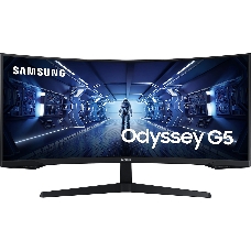 Монитор 34 Samsung C34G55TWWI Black Сurved (LED, Wide, 3440x1440, 165Hz, 1ms, 178°/178°, 250 cd/m, 2500:1, +DP, +НDMI,