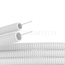 Труба ПЛЛ гибкая гофр. не содержит галогенов д.25 м м, ПВ-0, с протяжкой,50 м, цвет белый