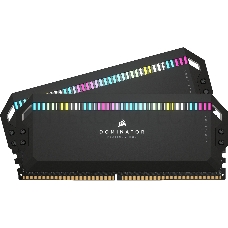 Модуль памяти Corsair DOMINATOR PLATINUM RGB DDR5 DIMM CMT32GX5M2B5200C40 5200MHz 32GB 2x16GB DIMM, Unbuffered, 40-40-40-77, STD PMIC, XMP 3.0, Black Heatspreader, 1.25V (659471)