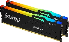 Модуль памяти Kingston 32GB 5200MT/s DDR5 CL40 DIMM (Kit of 2) FURY Beast RGB