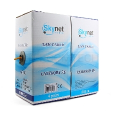 Кабель SkyNet Premium FTPнг-LSZH 4x2x0,51, низкое дымовыделение, нулевое содержание галогенов, медный, FLUKE TEST, кат.5e, однож., 305 м, box, оранжевый