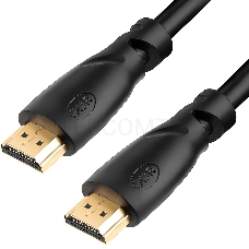 Кабель GCR 7.5m HDMI 1.4, 30/30 AWG, позолоченные контакты, FullHD, Ethernet 10.2 Гбит/с, 3D, 4K, экран, GCR-53616