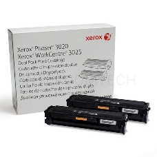 Тонер-картридж XEROX 106R03048 черный для XEROX Phaser 3020/WC 3025 (2х1500 стр)упаковка 2 шт(Channels)