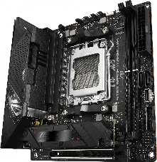Материнская плата ASUS ROG STRIX X670E-I GAMING WIFI, SocketAM5 AMD X670 2xDDR5 mini-ITX AC`97 8ch(7.1) 2.5Gg RAID+HDMI