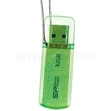 Флеш Диск Silicon Power 32Gb Helios 101 SP032GBUF2101V1N USB2.0 зеленый
