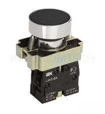 Кнопка LAY5-BA21 без подсветки черн. 1з ИЭК BBT60-BA-K02