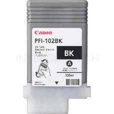 Картридж струйный Canon PFI-102Bk (0895B001) черный, 130 мл., для iPF605, iPF610, iPF650, iPF655, iPF710, iPF750, iPF755, LP17, iPF510