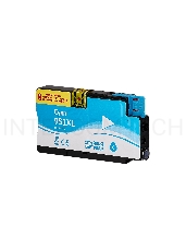 Струйный картридж Sakura CN046AE (№951XL Cyan) для HP, голубой, 26 мл., 1500 к.