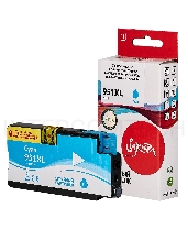 Струйный картридж Sakura CN046AE (№951XL Cyan) для HP, голубой, 26 мл., 1500 к.