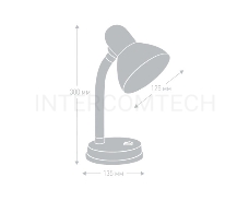 Camelion KD-301 С01 белый (Светильник настольный,230V 60W)