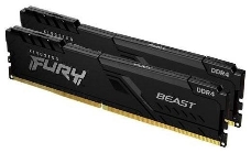 Память оперативная Kingston 16GB 2666MHz DDR4 CL16 DIMM (Kit of 2) FURY Beast Black