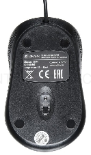 Мышь Oklick 385M черный/красный оптическая (1000dpi) USB для ноутбука (2but)