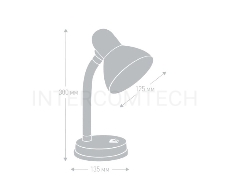 Светильник CAMELION KD-301 C02  kd-301 с02 черный настольный 230v 60w