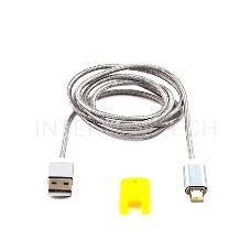 Кабель Cablexpert магнитный USB 2.0 CC-USB2-AMLMM-1M, AM/ iPhone lightning, магнитный кабель, 1м, алюминиевые разъемы, коробка