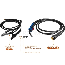 Полуавтомат сварочный ЗУБР ПС-200  инверторный, 200 А, MIG/MAG/MMA, 6400 Вт, 220 В, 1.6-5 мм