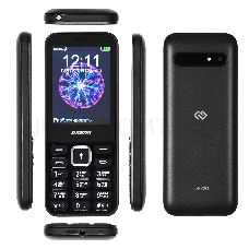 Мобильный телефон Digma C281 Linx 32Mb черный моноблок 2Sim 2.8 240x320 0.08Mpix GSM900/1800 MP3 microSD