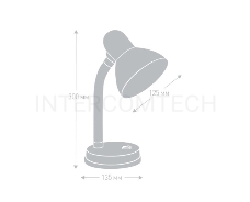 Camelion KD-301 С03  серебро (Светильник настольный,230V 60W)