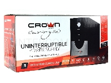 Источник бесперебойного питания CROWN Line Intractive CMU-SP800 COMBO USB 800VA\480W, корпус металл, 1x12V/9AH, розетки 4*IEC + 2*EURO+1*IEC bybass, трансформатор AVR 140-290V, съёмный кабель 1.2 м, порт RJ11/45, порт USB, защита: от перегрузки, от КЗ, от